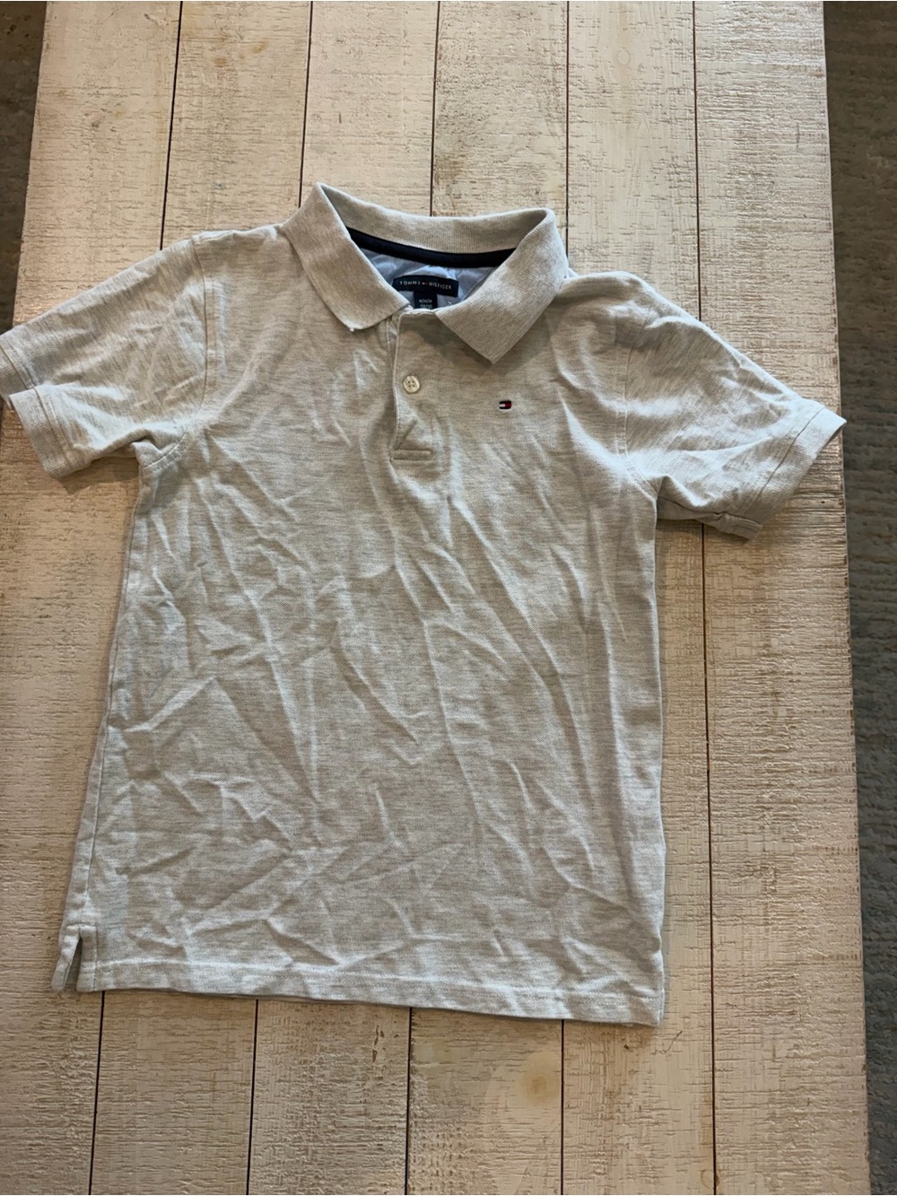 Tommy Hilfiger Kids' Light Grey Polo Shirt M (10/12) never worn